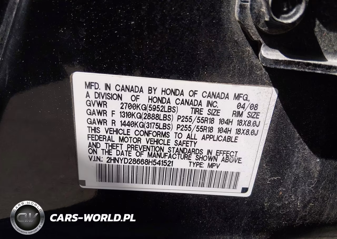 2008 Acura Mdx Technology Package VIN:2HNYD28668H541521 - 9