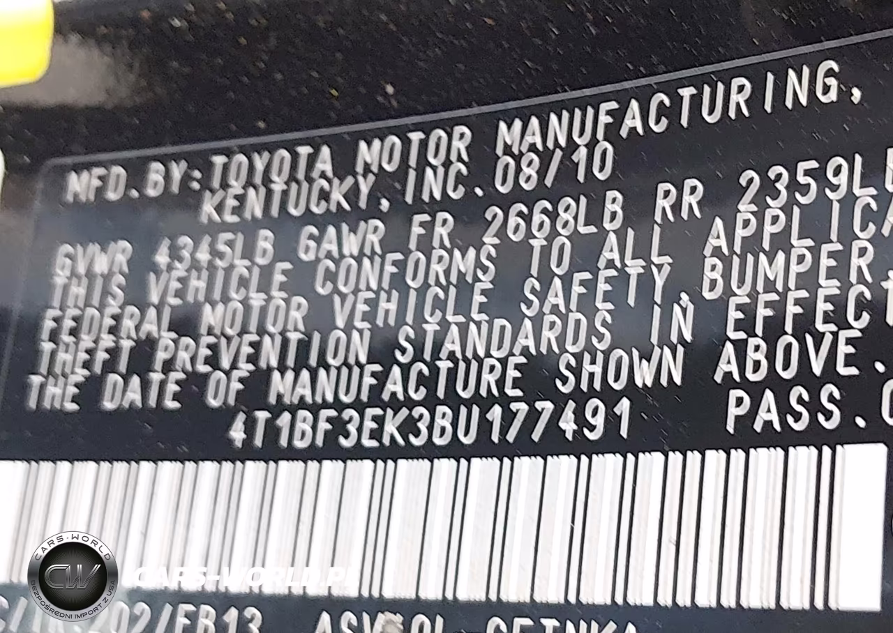 2011 Toyota Camry Le VIN:4T1BF3EK3BU177491 - 9