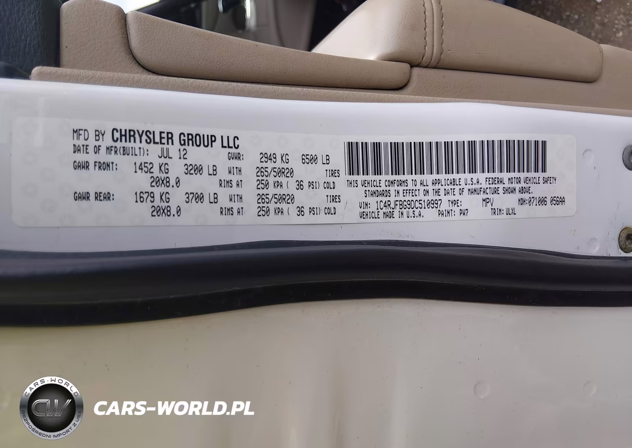 2013 Jeep Grand Cherokee Limited VIN:1C4RJFBG9DC510997 - 9