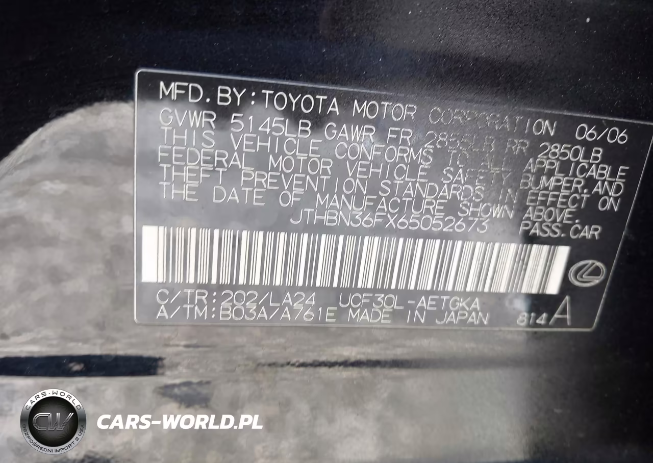 2006 Lexus Ls 430 VIN:JTHBN36FX65052673 - 9