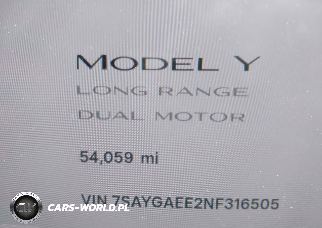 2022 Tesla Model Y Long Range Dual Motor All-Wheel Drive VIN:7SAYGAEE2NF316505 - 15