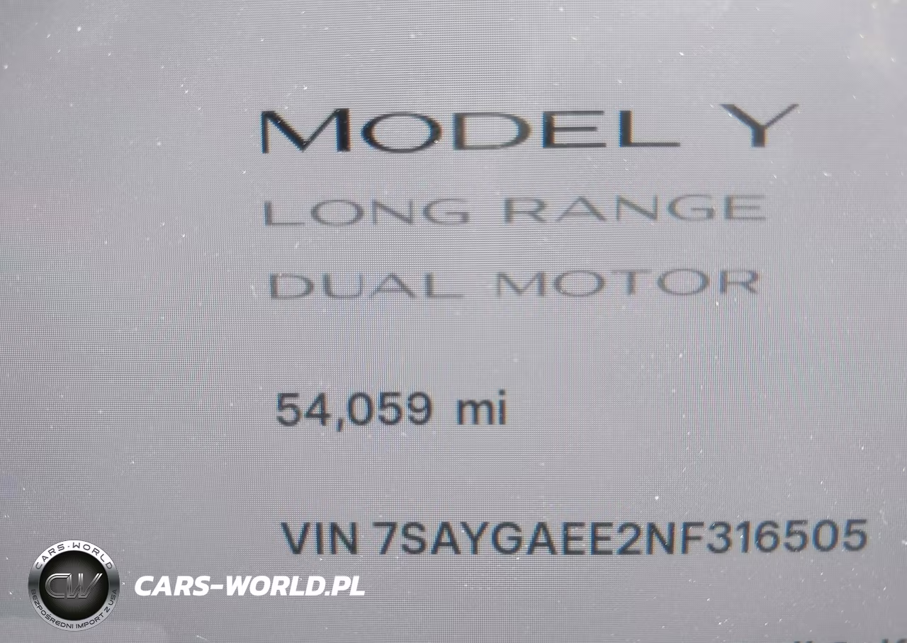 2022 Tesla Model Y Long Range Dual Motor All-Wheel Drive VIN:7SAYGAEE2NF316505 - 7