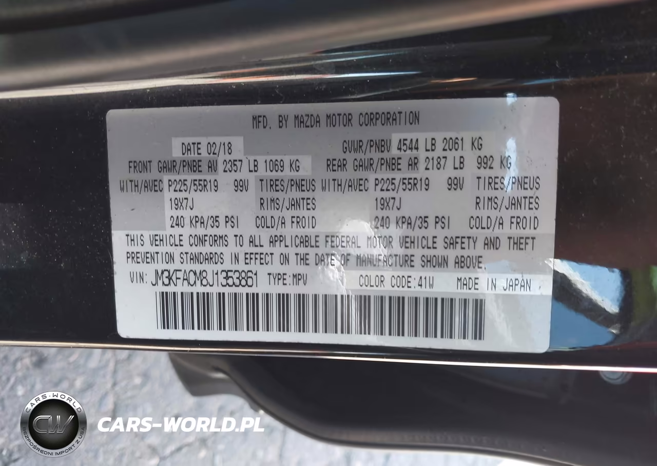 2018 Mazda Cx-5 Touring VIN:JM3KFACM8J1353861 - 9