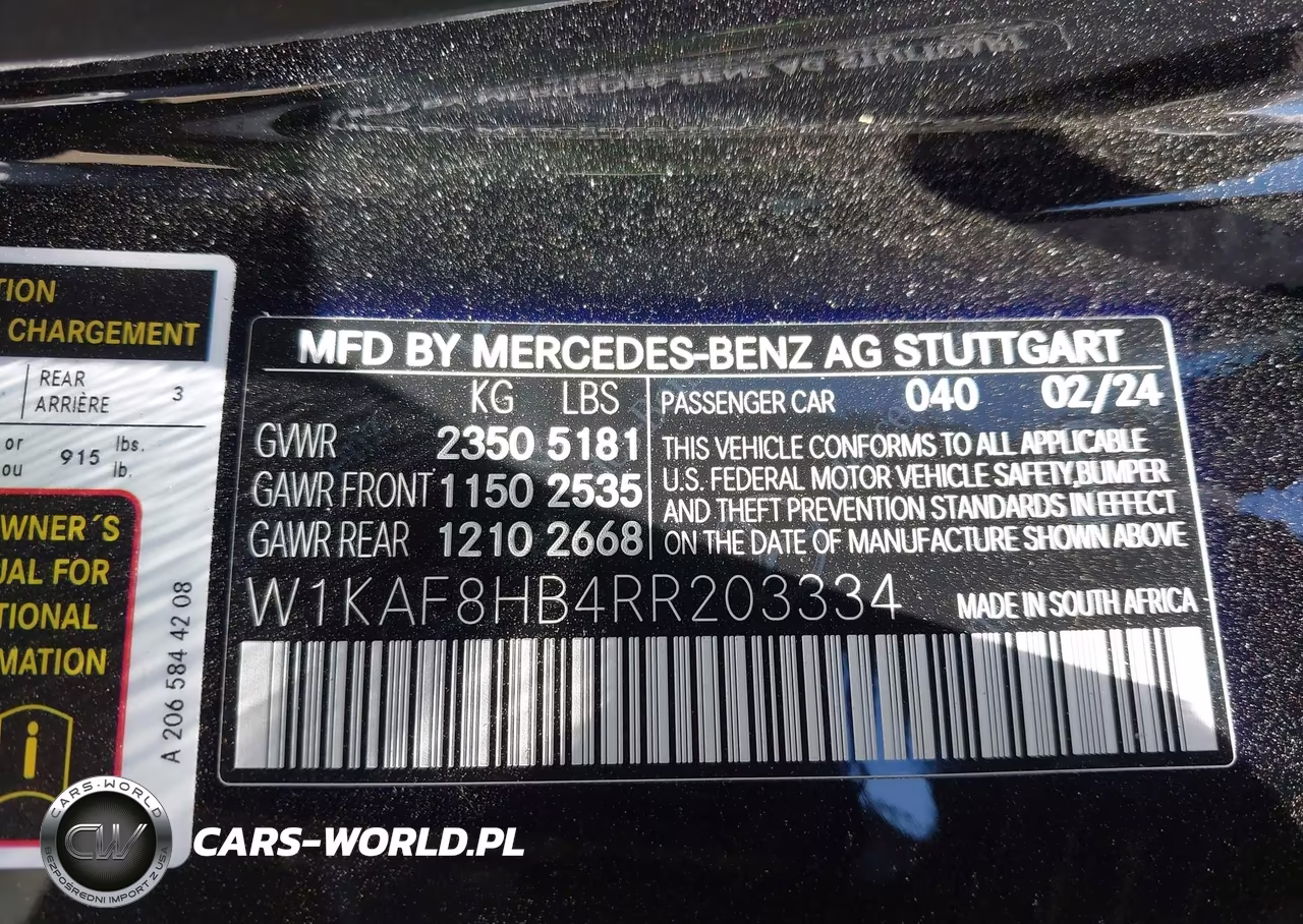2024 Mercedes-Benz Amg C 43 4Matic VIN:W1KAF8HB4RR203334 - 9
