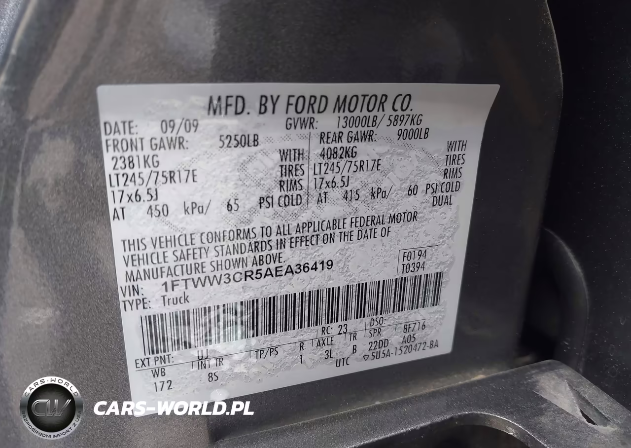 2010 Ford F-350 King Ranch-Lariat-Xl-Xlt VIN:1FTWW3CR5AEA36419 - 9