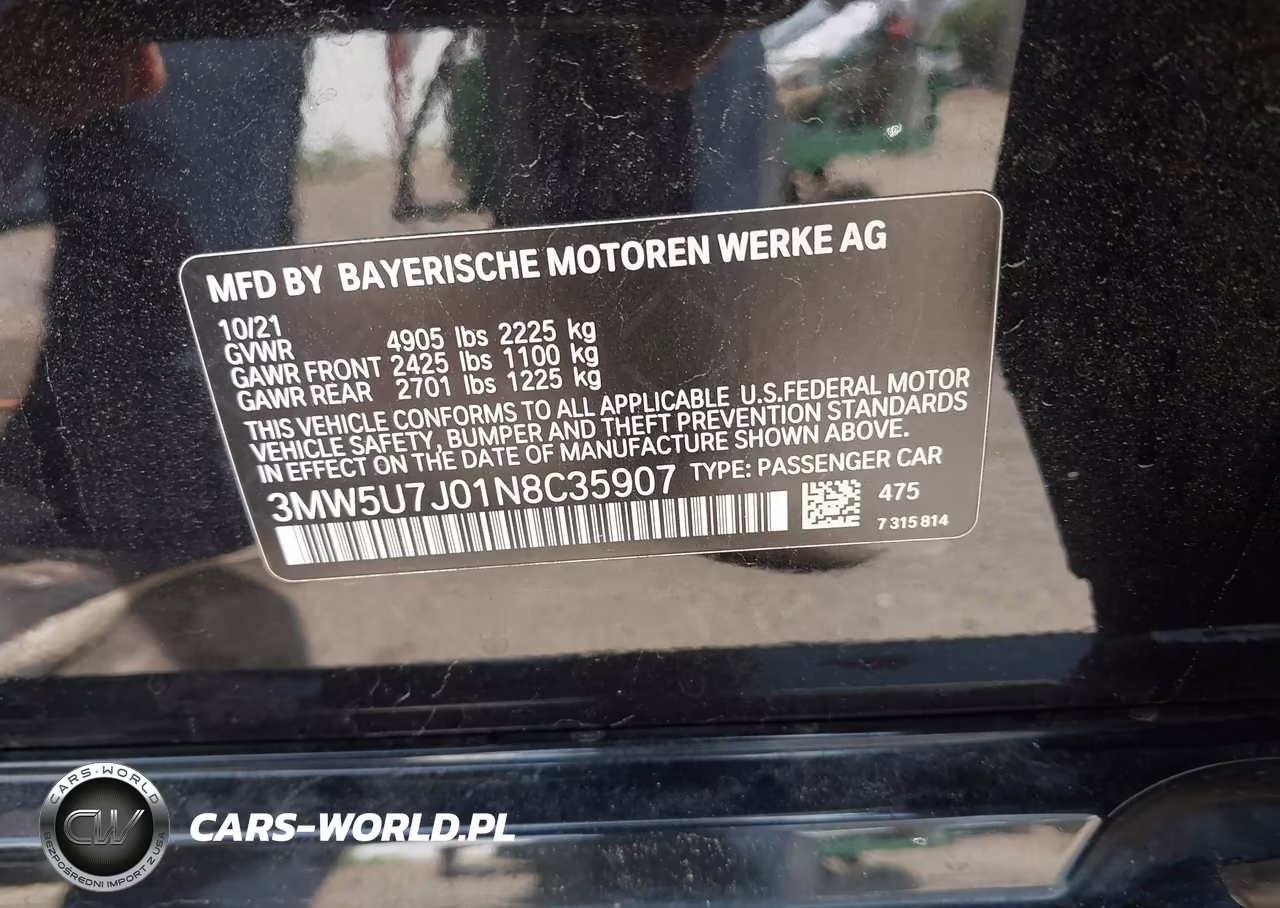 2022 BMW M340I VIN:3MW5U7J01N8C35907 - 9