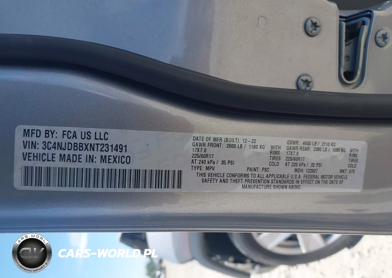 2022 Jeep Compass Latitude 4X4 VIN:3C4NJDBBXNT231491 - 9