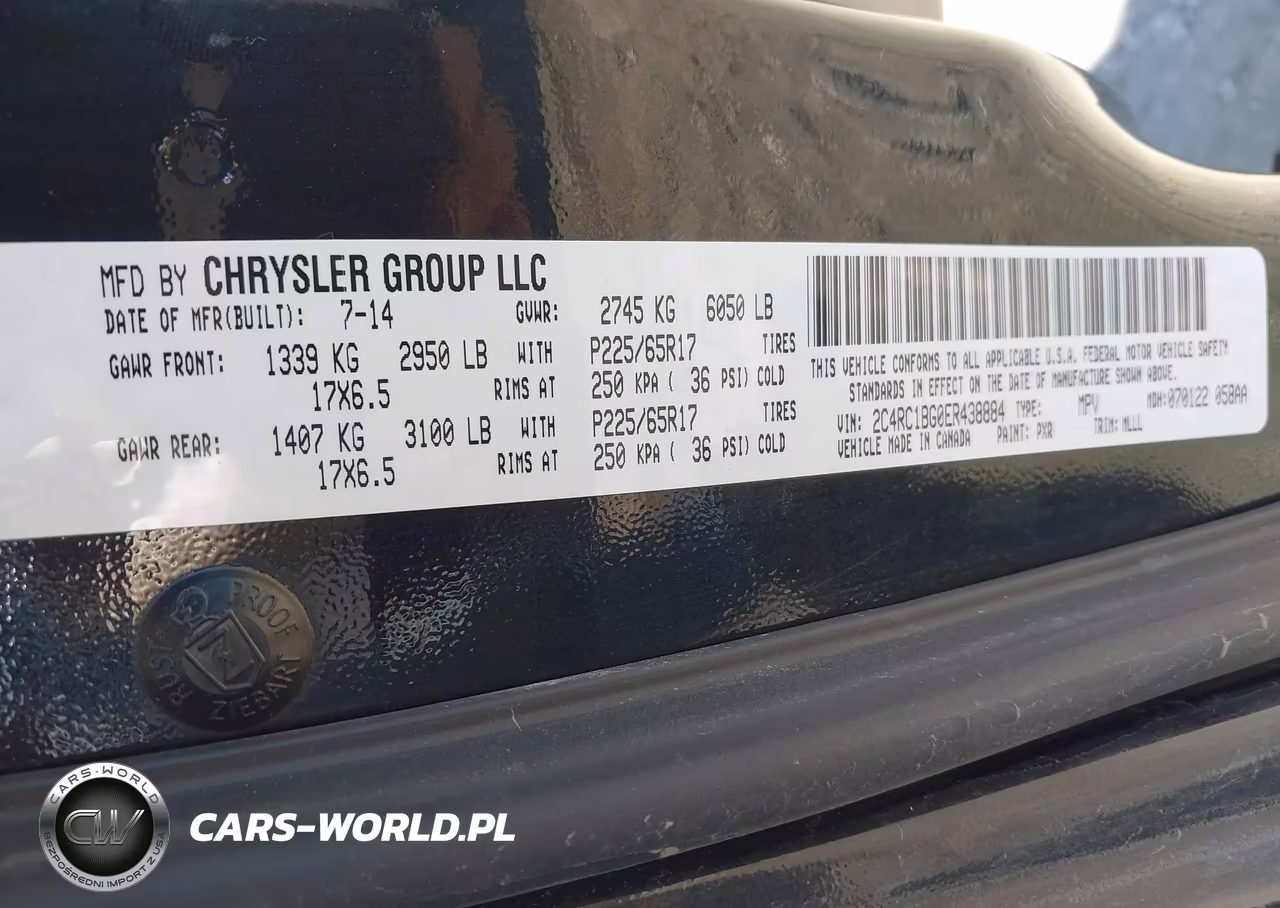 2014 Chrysler Town & Country Touring VIN:2C4RC1BG0ER438884 - 9