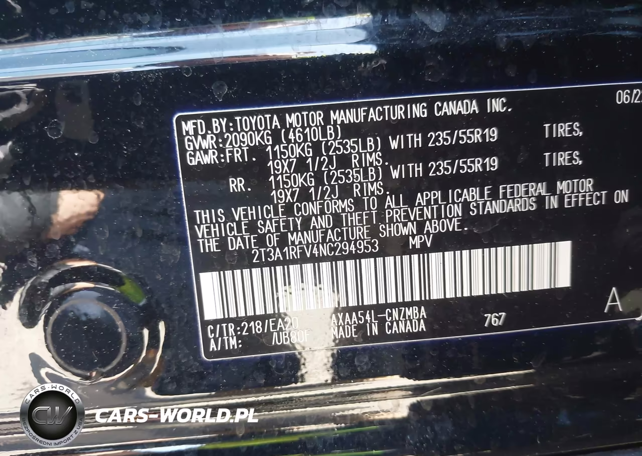 2022 Toyota Rav4 Xle Premium VIN:2T3A1RFV4NC294953 - 9
