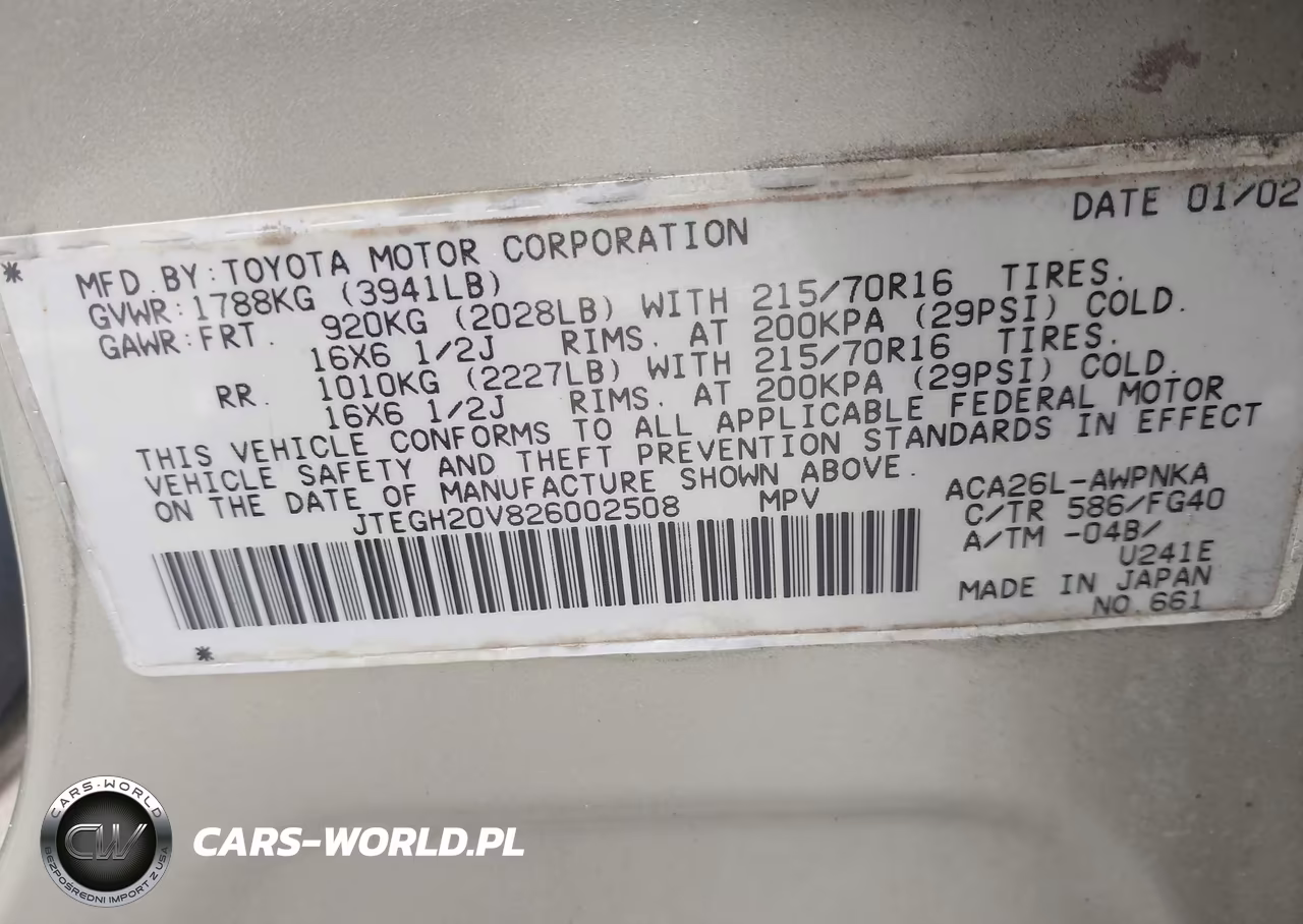 2002 Toyota Rav4 VIN:JTEGH20V826002508 - 9