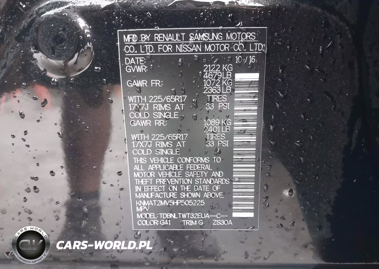 2017 Nissan Rogue Sv VIN:KNMAT2MV5HP505225 - 9