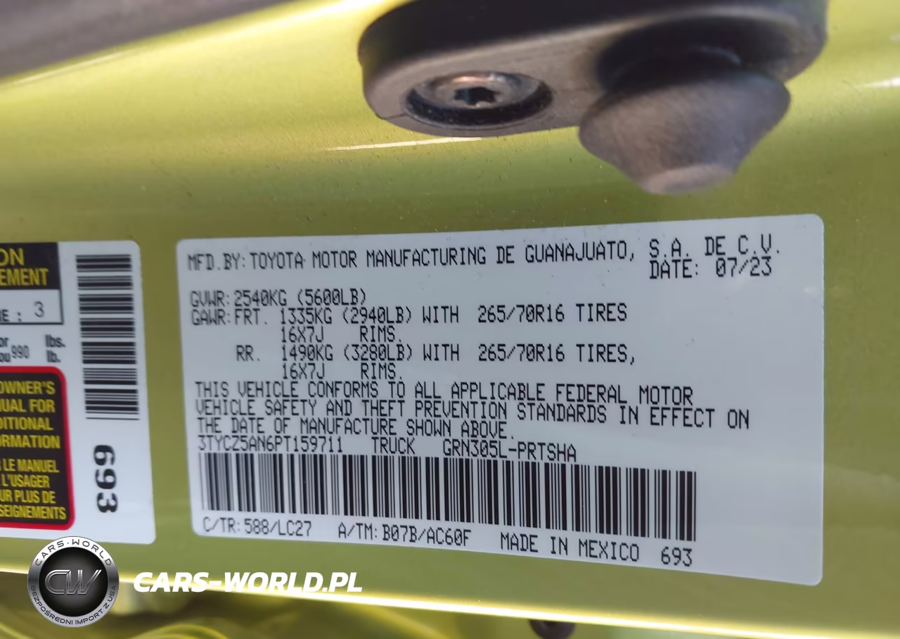 2023 Toyota Tacoma Trd Off Road VIN:3TYCZ5AN6PT159711 - 9