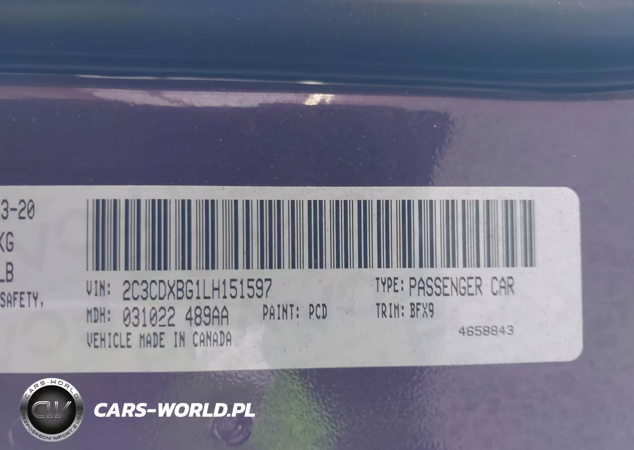 2020 Dodge Charger Sxt Rwd VIN:2C3CDXBG1LH151597 - 9