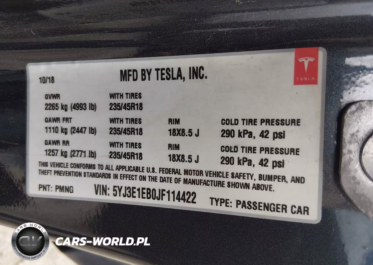 2018 Tesla Model 3 Long Range-Performance VIN:5YJ3E1EB0JF114422 - 9
