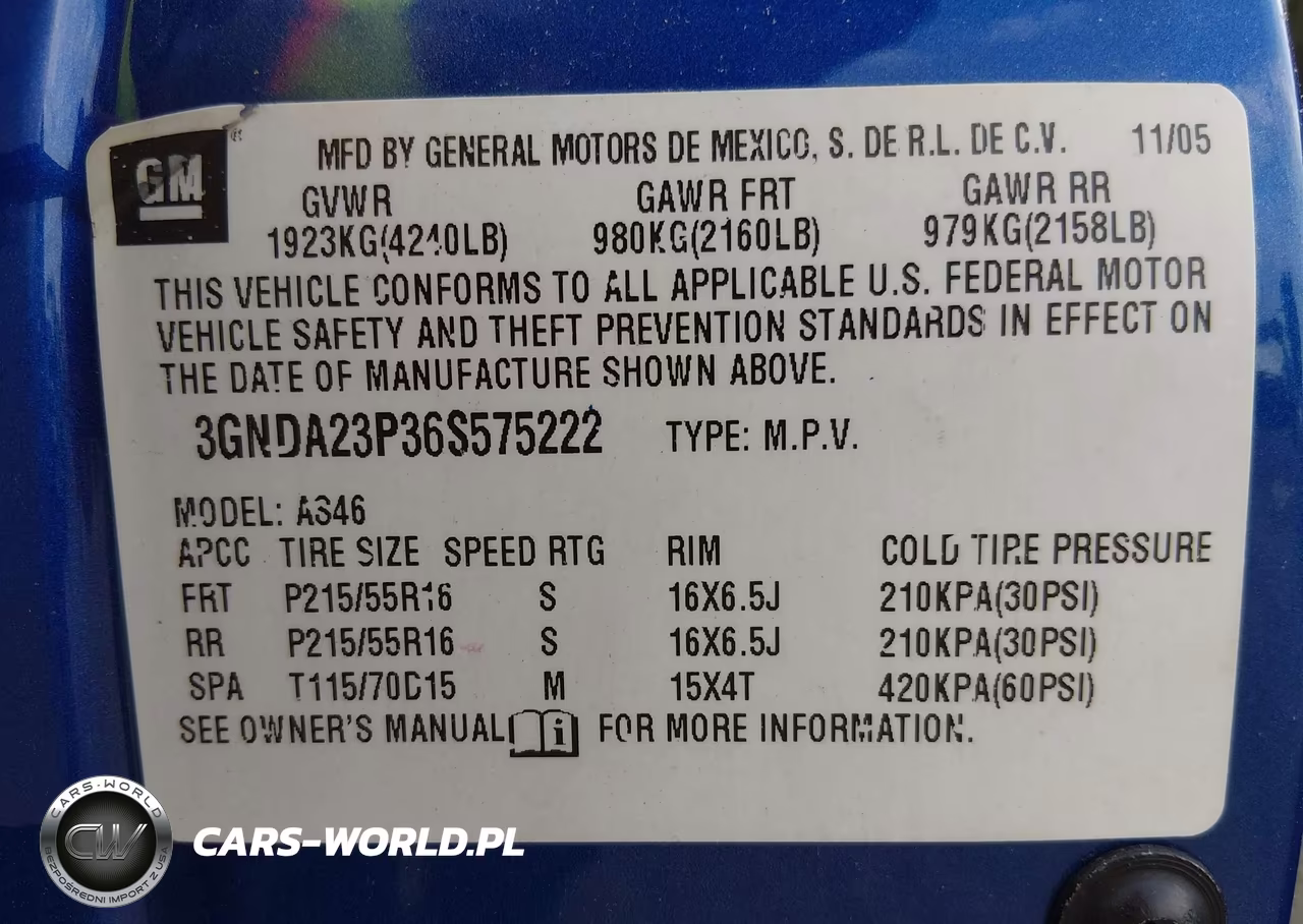 2006 Chevrolet Hhr Lt VIN:3GNDA23P36S575222 - 9