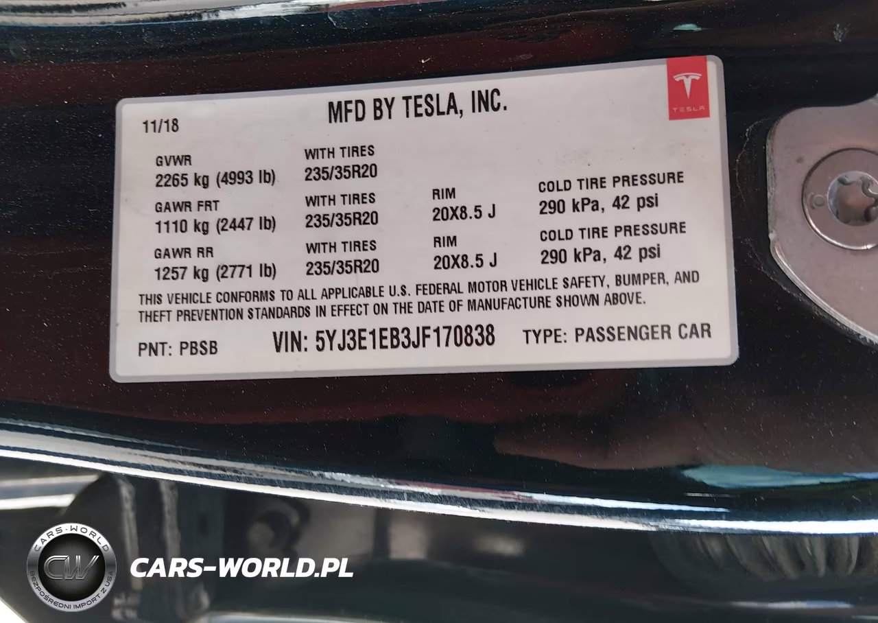 2018 Tesla Model 3 Long Range-Performance VIN:5YJ3E1EB3JF170838 - 9
