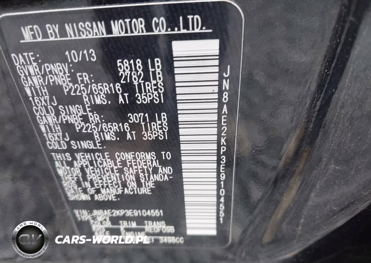 2014 Nissan Quest Sv VIN:JN8AE2KP3E9104551 - 9
