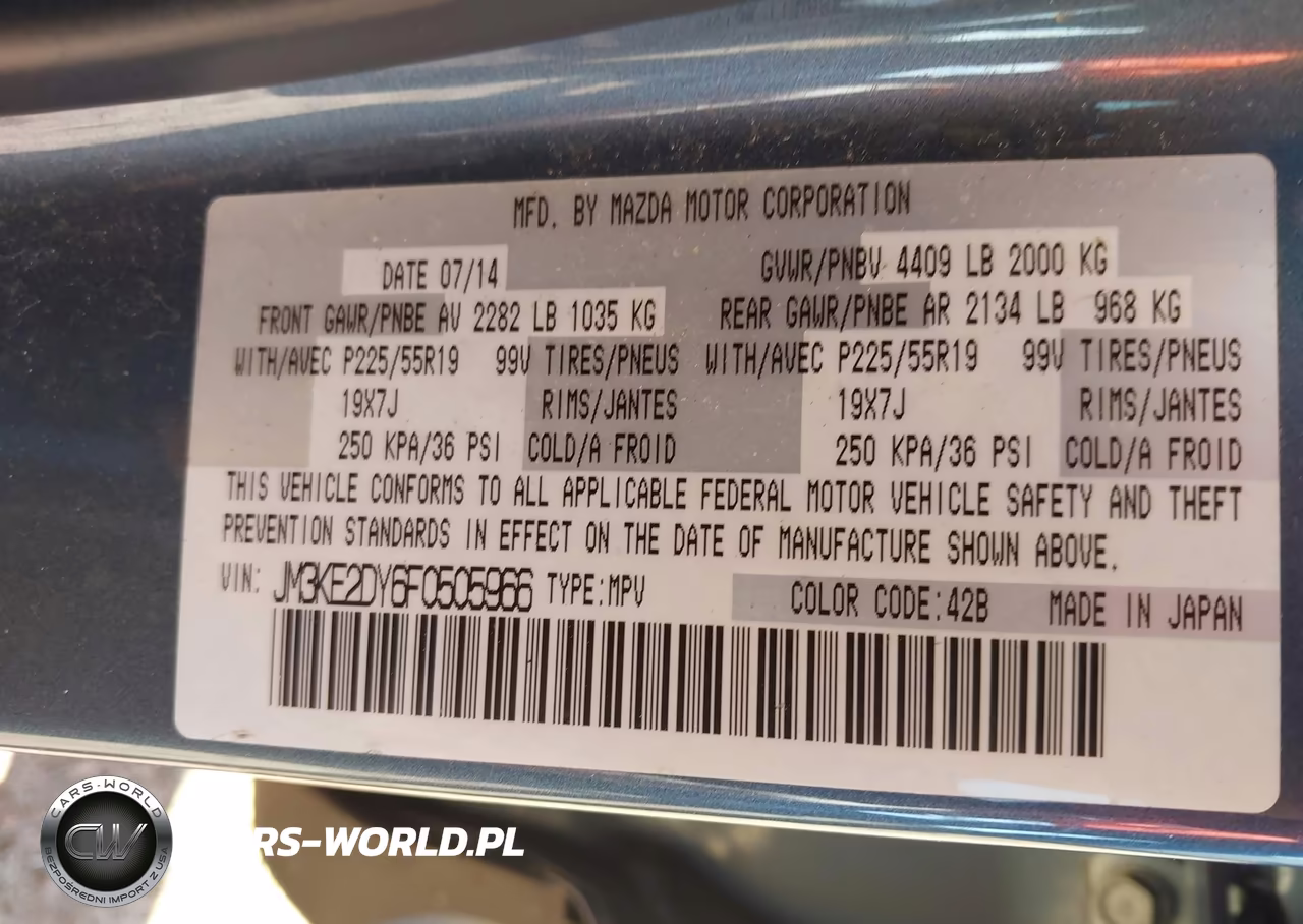 2015 Mazda Cx-5 Grand Touring VIN:JM3KE2DY6F0505966 - 9