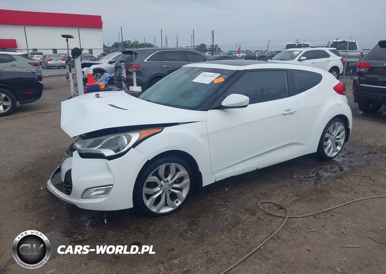 2012 Hyundai Veloster Base W-Red-Black VIN:KMHTC6AD4CU062938 - 2