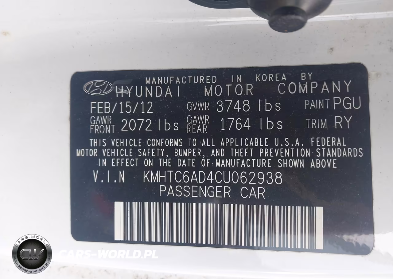 2012 Hyundai Veloster Base W-Red-Black VIN:KMHTC6AD4CU062938 - 9