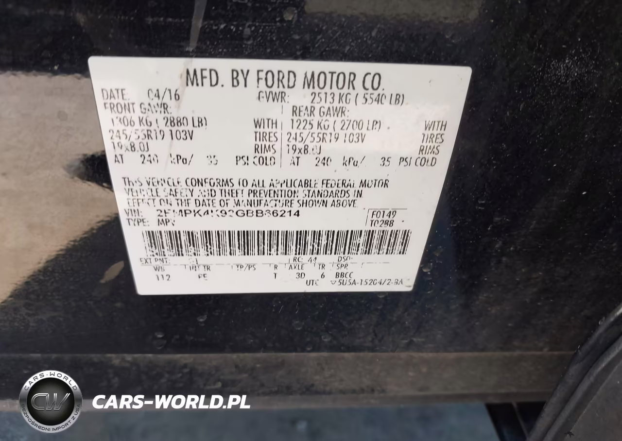 2016 Ford Edge Titanium VIN:2FMPK4K92GBB66214 - 9