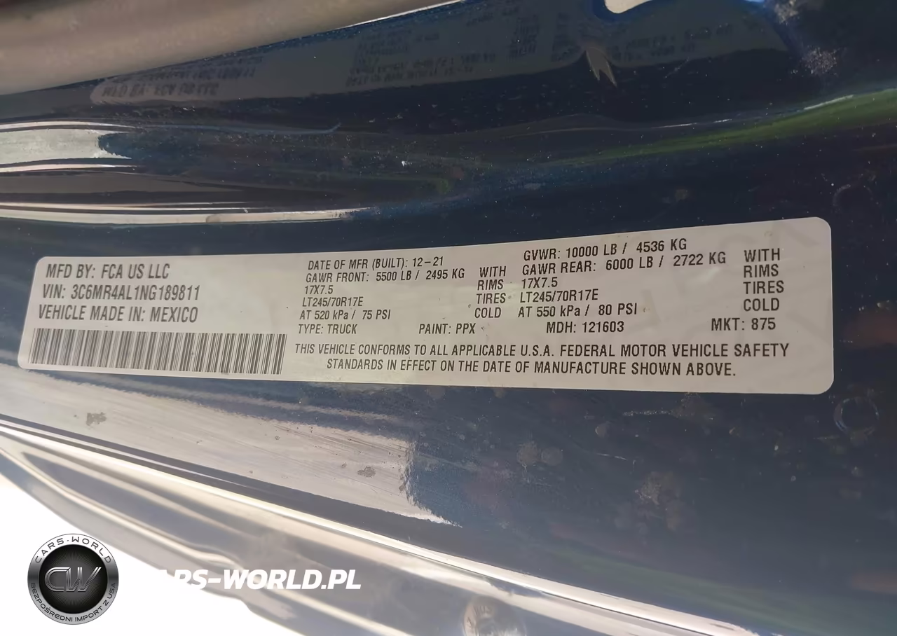 2022 Ram 2500 Tradesman 4X2 8' Box VIN:3C6MR4AL1NG189811 - 9