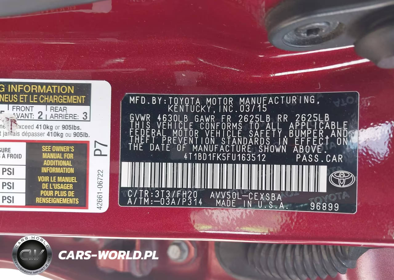 2015 Toyota Camry Hybrid Se VIN:4T1BD1FK5FU163512 - 9