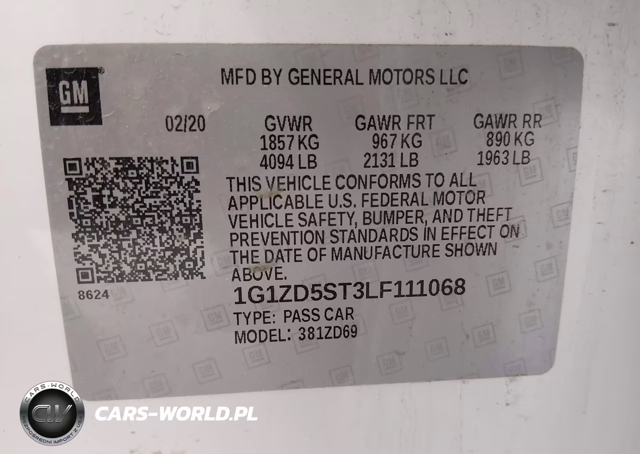 2020 Chevrolet Malibu Fwd Lt VIN:1G1ZD5ST3LF111068 - 9