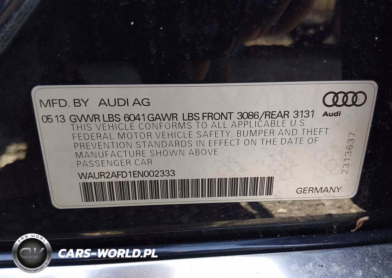 2014 Audi A8 L 4.0T VIN:WAUR2AFD1EN002333 - 9