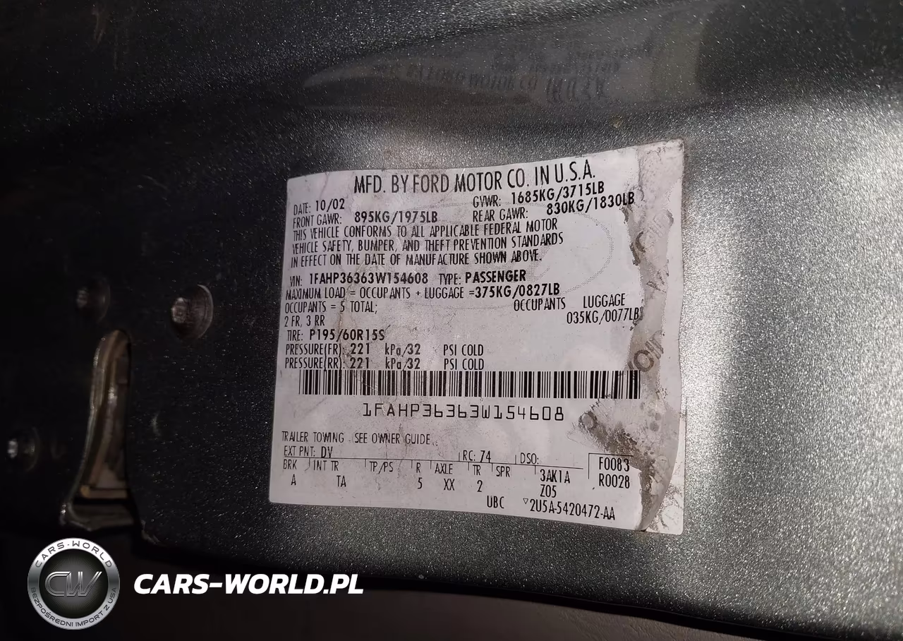 2003 Ford Focus Se-Ztw VIN:1FAHP36363W154608 - 9