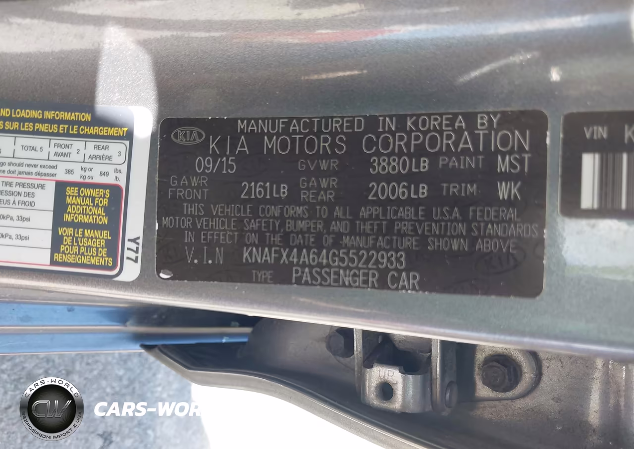 2016 Kia Forte Lx VIN:KNAFX4A60G5567545 - 9