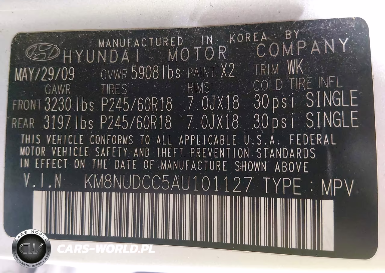 2010 Hyundai Veracruz Limited VIN:KM8NUDCC5AU101127 - 9