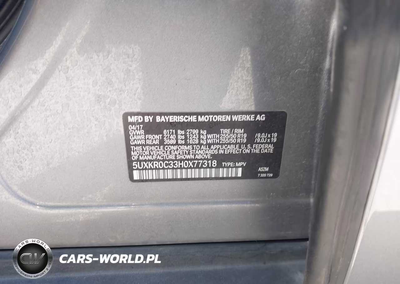 2017 BMW X5 xDrive35I VIN:5UXKR0C33H0X77318 - 9