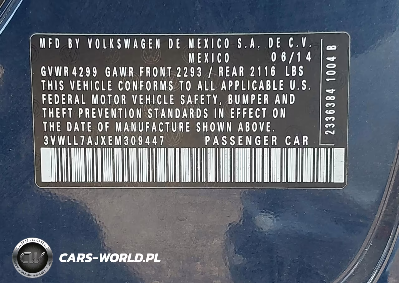 2014 Volkswagen Jetta 2.0L Tdi VIN:3VWLL7AJXEM309447 - 9