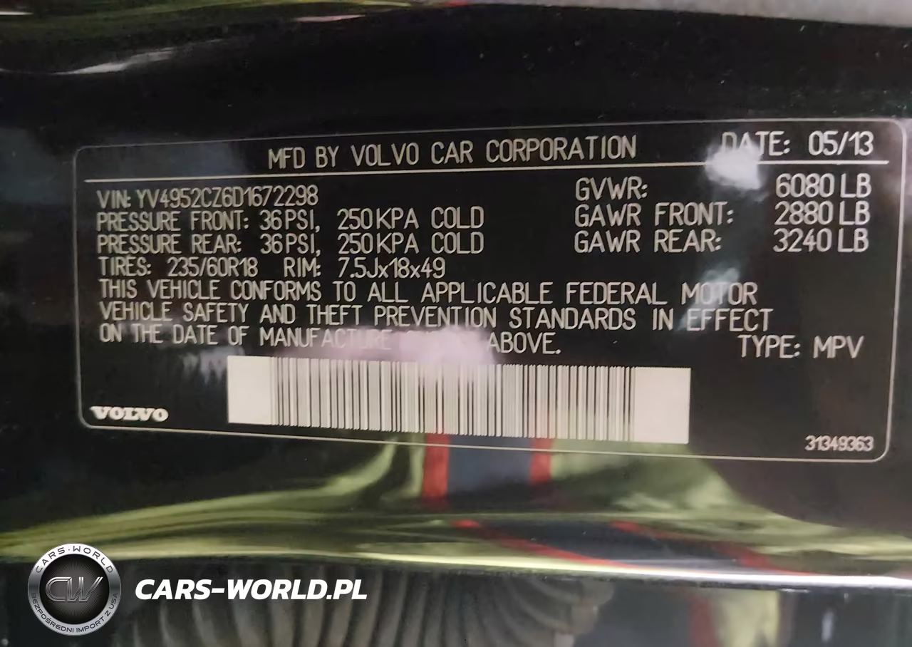 2013 Volvo Xc90 3.2-3.2 Platinum-3.2 Premier Plus VIN:YV4952CZ6D1672298 - 9
