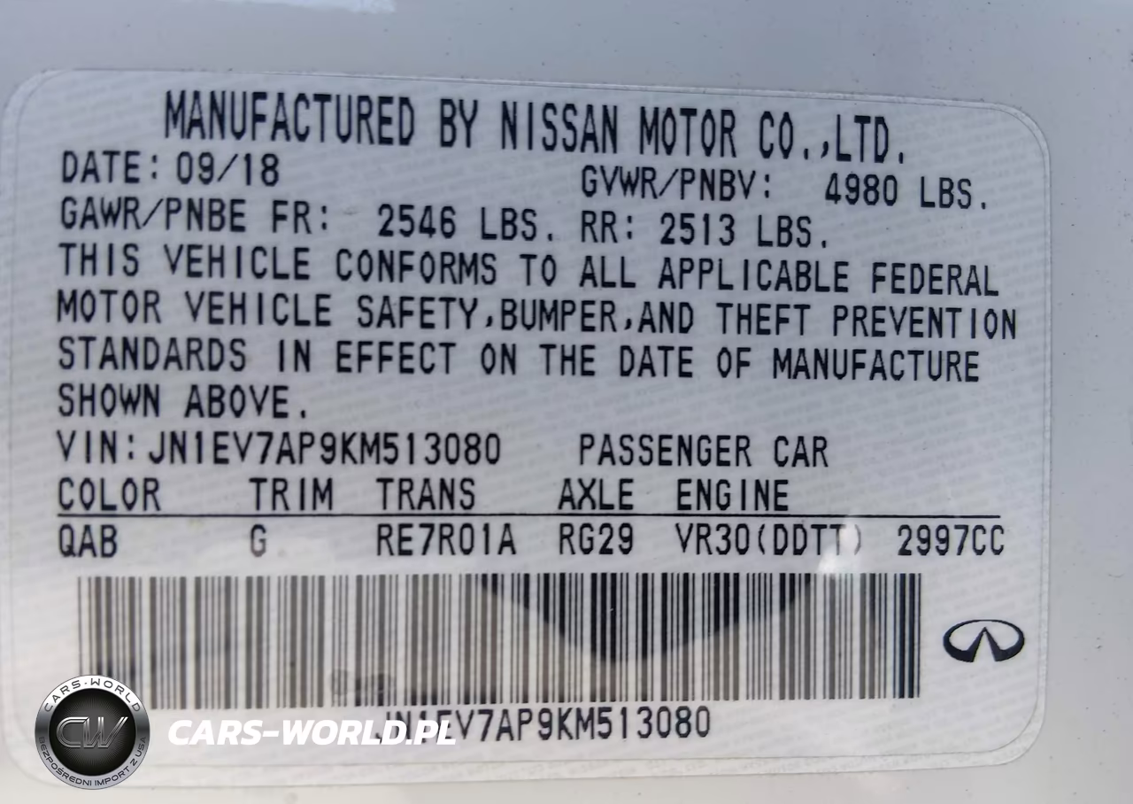 2019 Infiniti Q50 3.0T Luxe VIN:JN1EV7AP9KM513080 - 9
