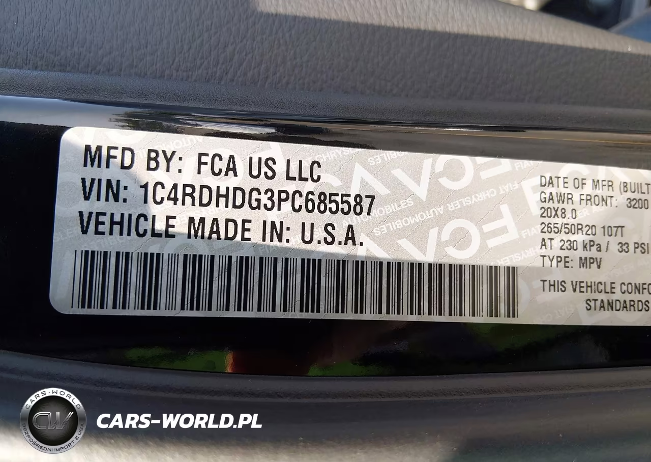 2023 Dodge Durango Gt Plus Rwd VIN:1C4RDHDG3PC685587 - 9