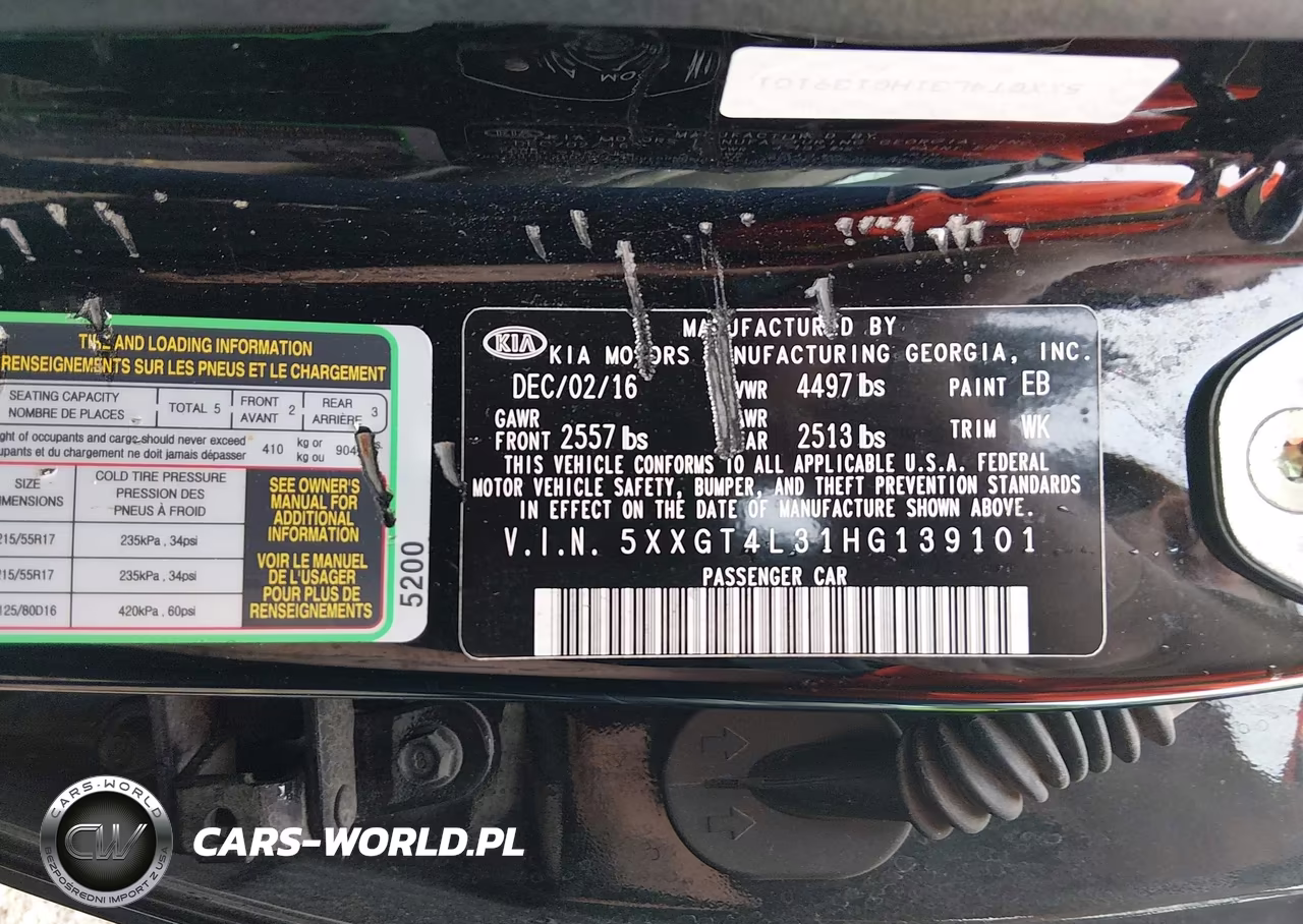 2017 Kia Optima Lx VIN:5XXGT4L31HG139101 - 9