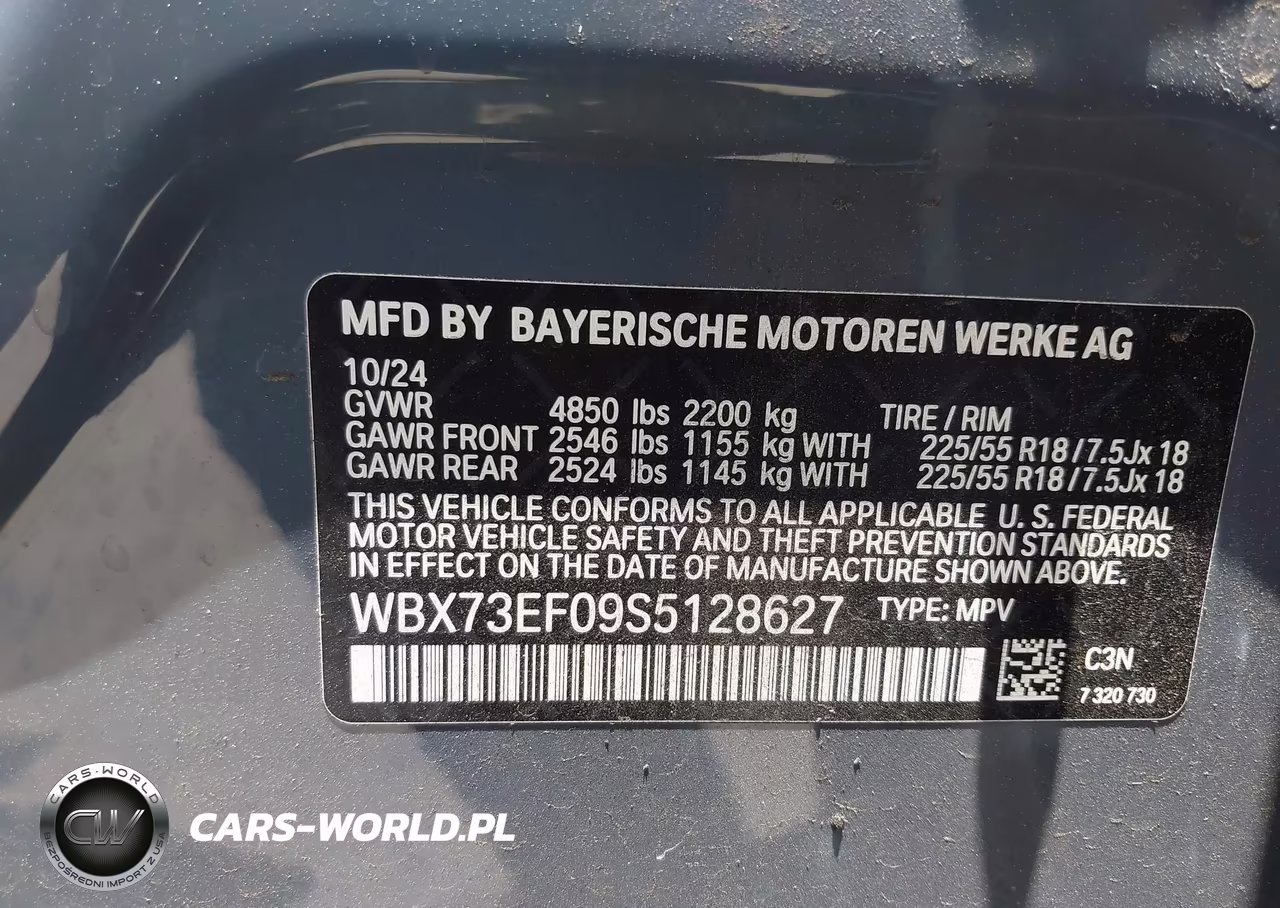 2025 BMW X1 xDrive28I VIN:WBX73EF09S5128627 - 9