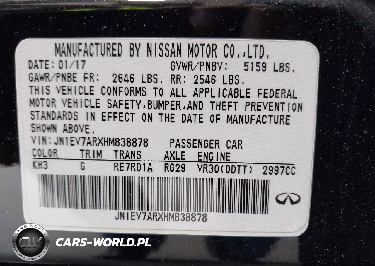 2017 Infiniti Q50 3.0T Signature Edition VIN:JN1EV7ARXHM838878 - 9
