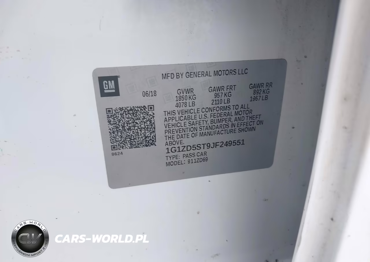2018 Chevrolet Malibu Lt VIN:1G1ZD5ST9JF249551 - 9