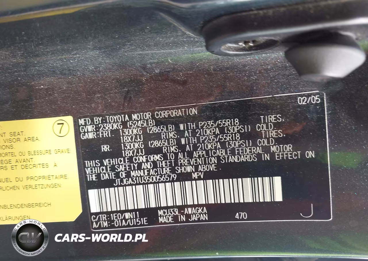 2005 Lexus Rx 330 VIN:JTJGA31U350056579 - 9