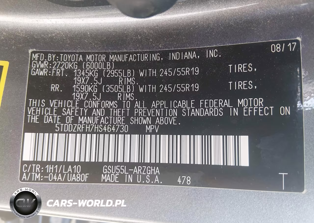 2017 Toyota Highlander Limited VIN:5TDDZRFH7HS464730 - 9