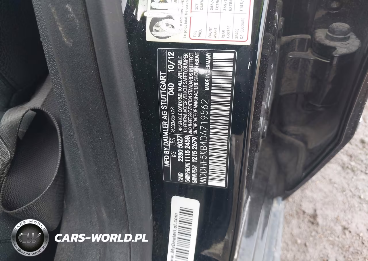 2013 Mercedes-Benz E 350 VIN:WDDHF5KB4DA719562 - 9
