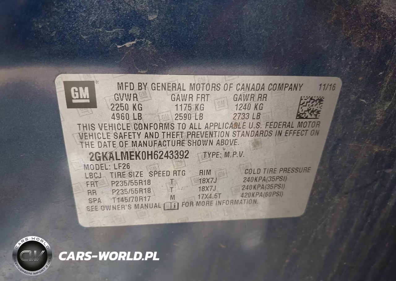 2017 GMC Terrain Sle-1 VIN:2GKALMEK0H6243392 - 9