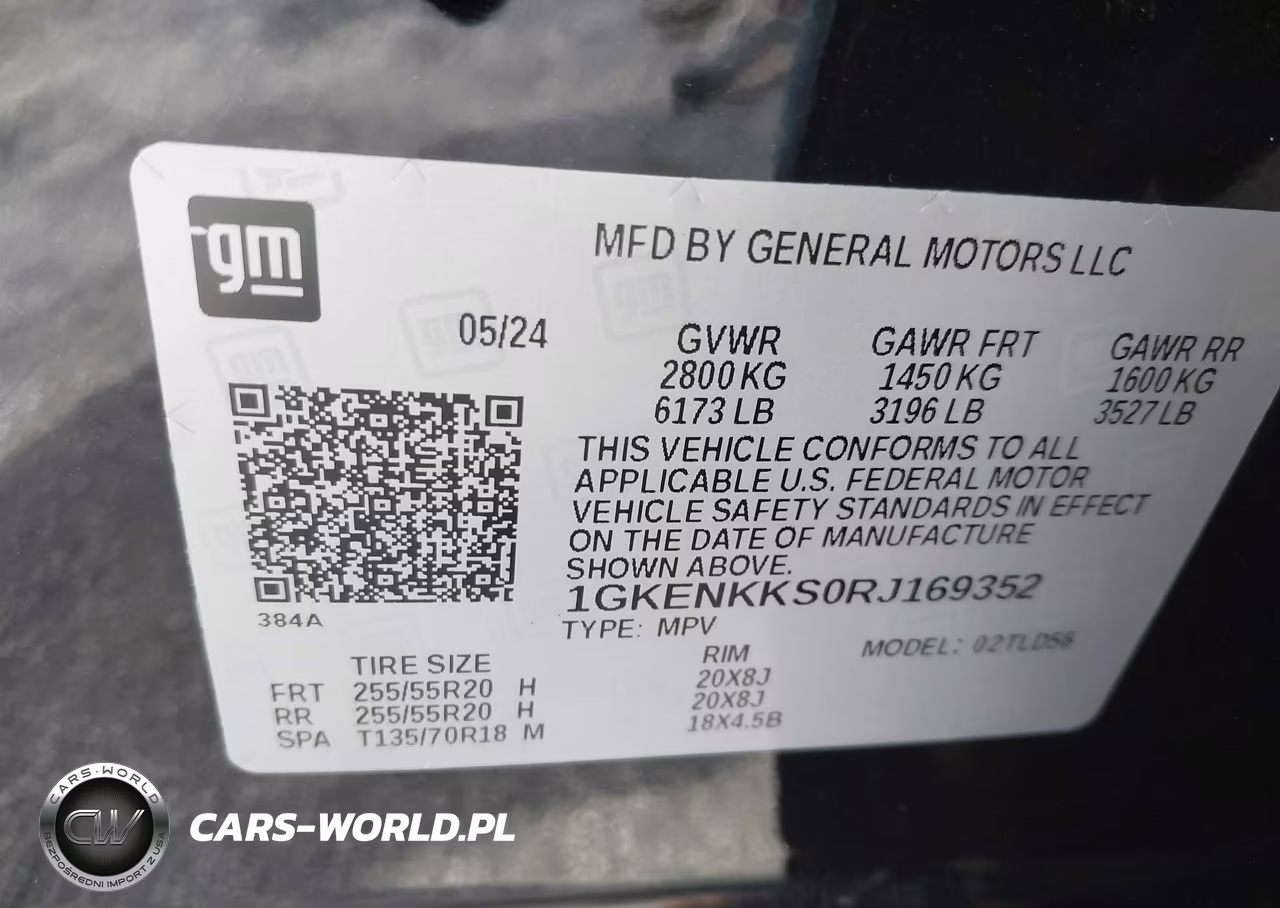 2024 GMC Acadia Fwd Elevation VIN:1GKENKKS0RJ169352 - 9