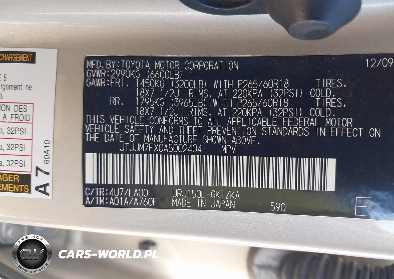 2010 Lexus Gx 460 Premium VIN:JTJJM7FX0A5002404 - 9