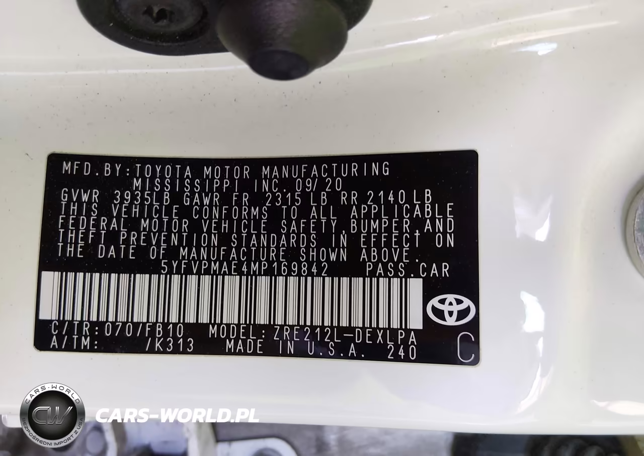2021 Toyota Corolla Le VIN:5YFVPMAE4MP169842 - 9