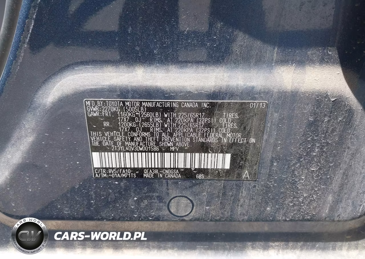 2013 TOYOTA RAV4 EV VIN:2T3YL4DV3DW001586 - 9