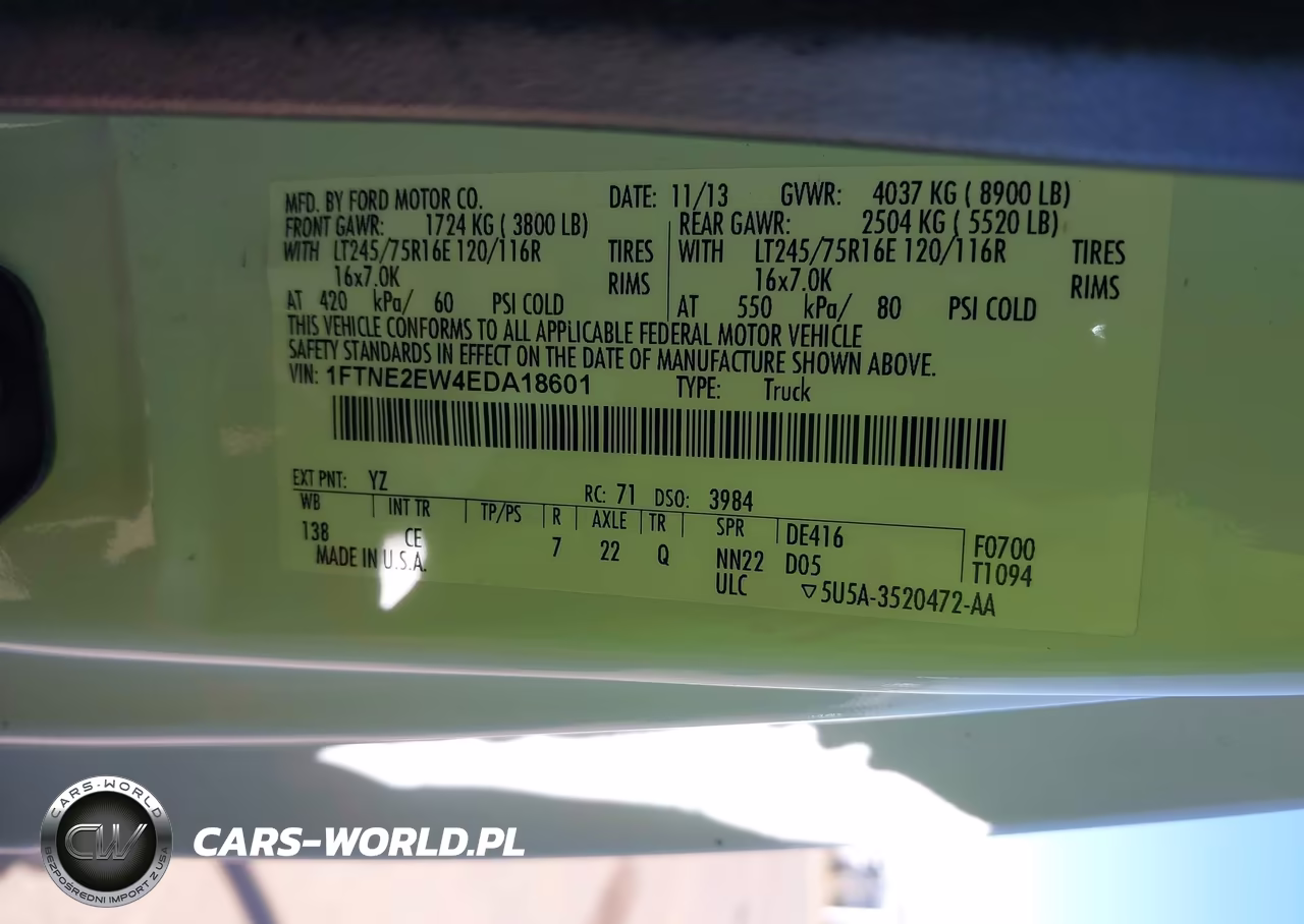 2014 Ford E-250 Commercial VIN:1FTNE2EW4EDA18601 - 9